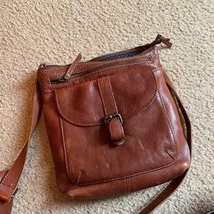 Brown Leather Crossbody Bag